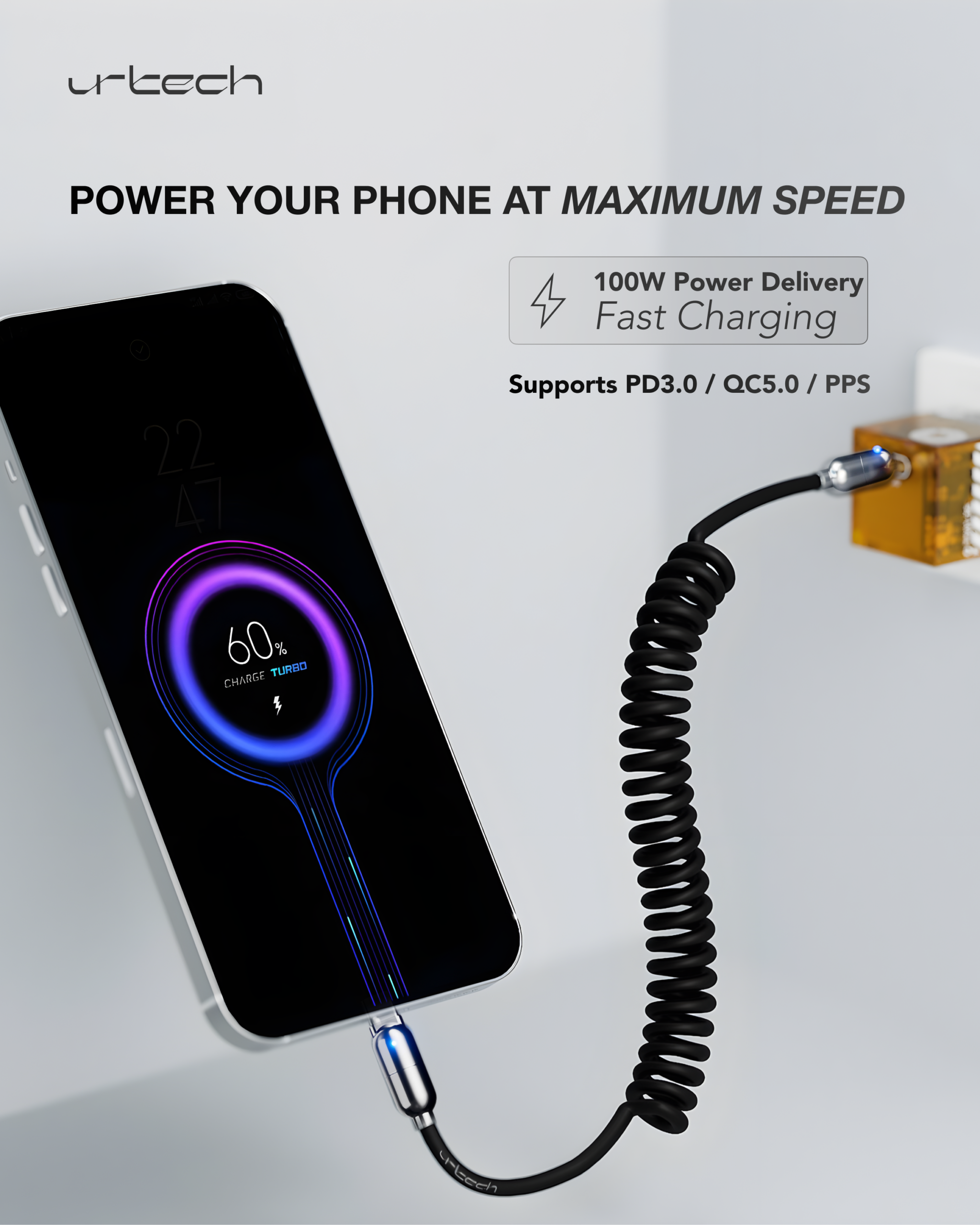 Spring Cable 100W USB-C - Image 5